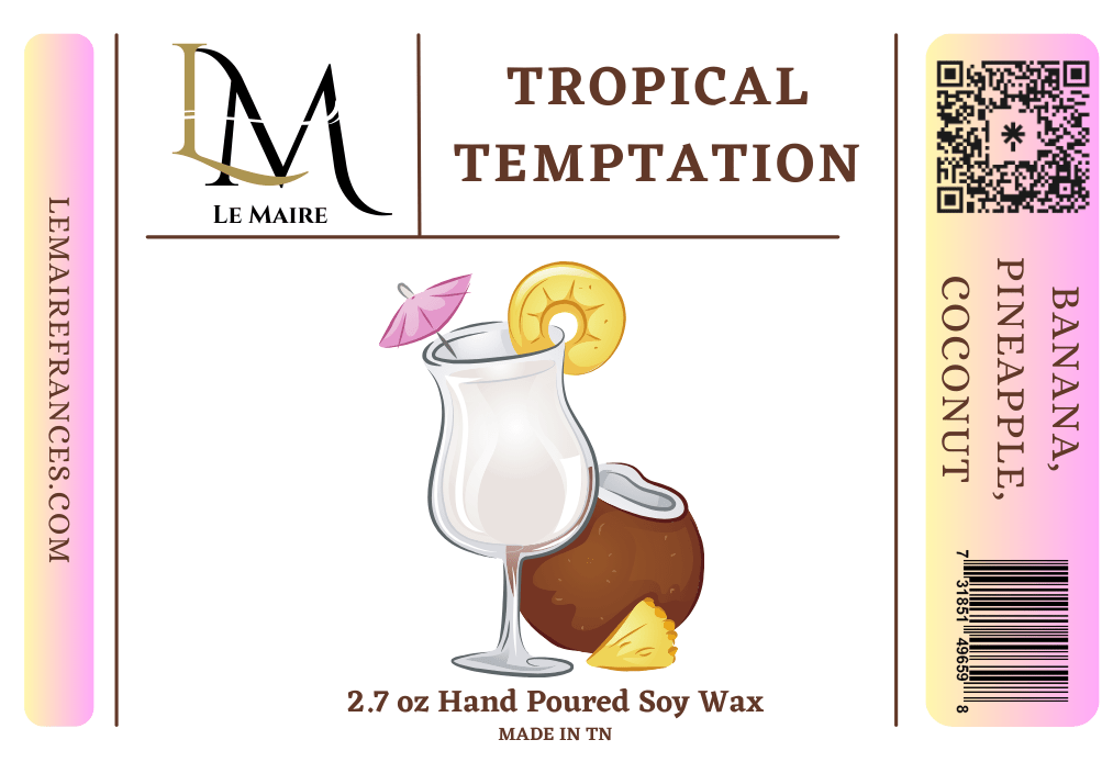 Soy Wax Melt: Tropical Temptation | Le Maire