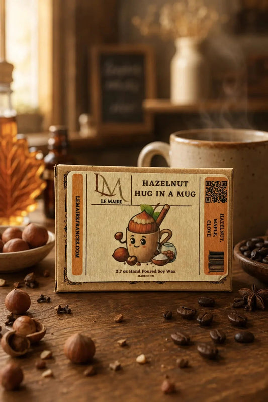 What Do Hazelnut Wax Melts Smell Like? Meet Hazelnut Hug in Mug - Le Maire
