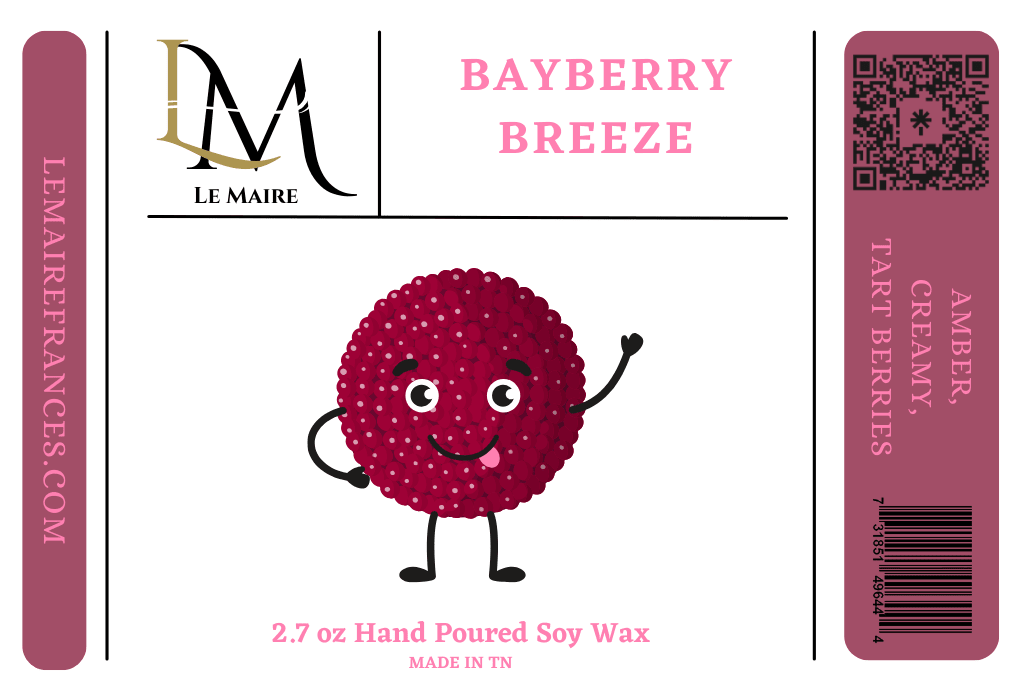 Bayberry Breeze handmade soy wax melt, product image 7 | Le Maire
