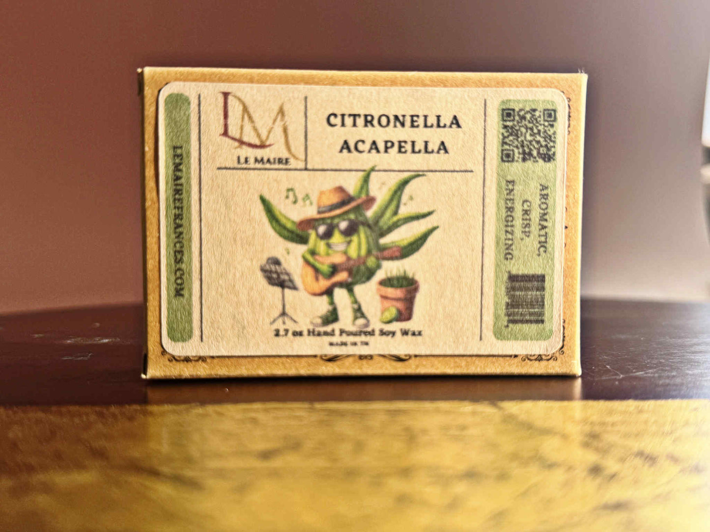 Citronella Acapella handmade soy wax melt, product image 2 | Le Maire