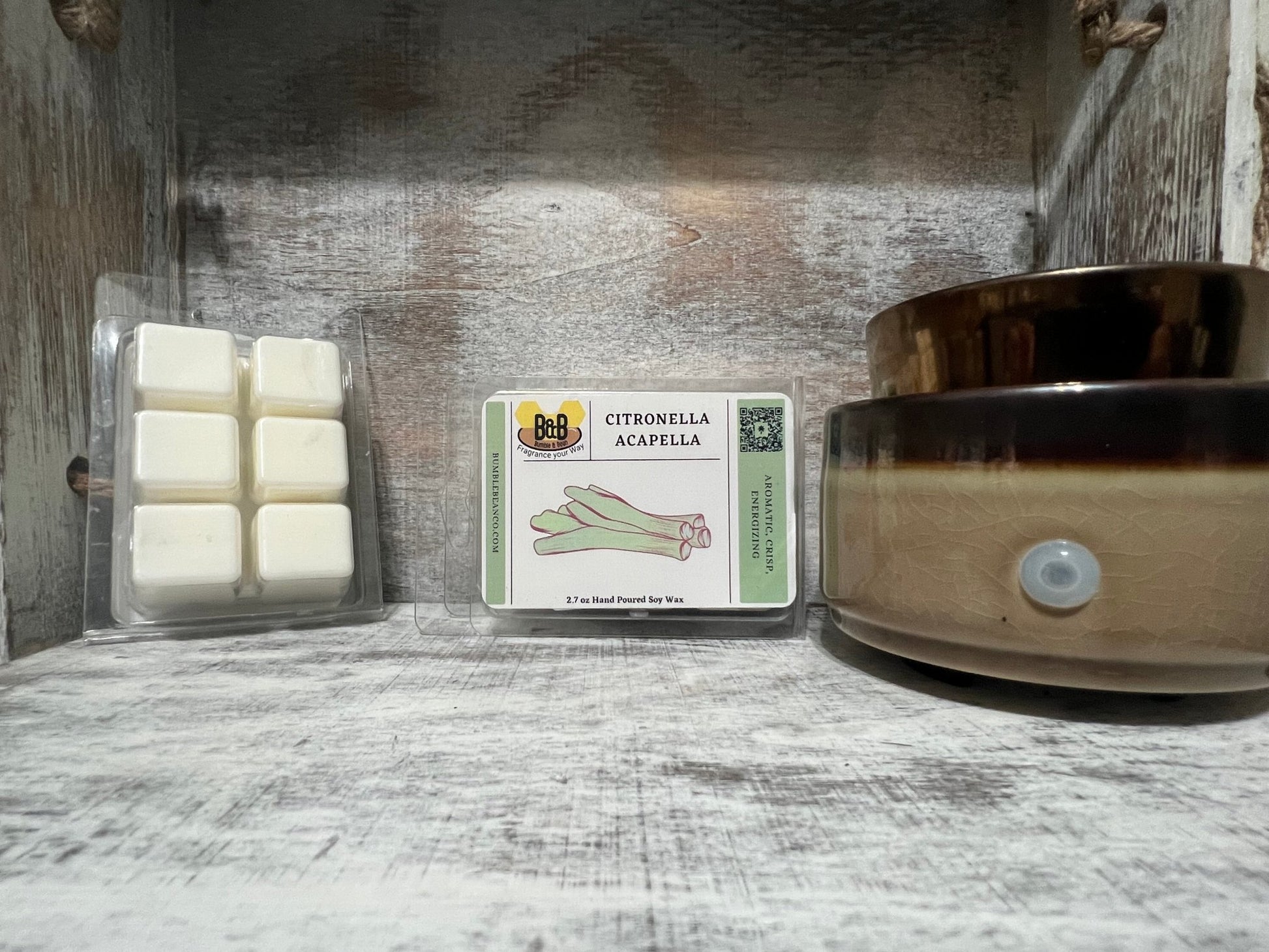 Citronella Acapella handmade soy wax melt, product image 5 | Le Maire