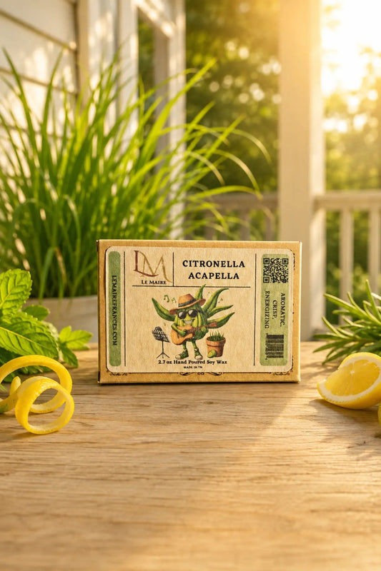 Citronella Acapella handmade soy wax melt with citronella aroma | Le Maire