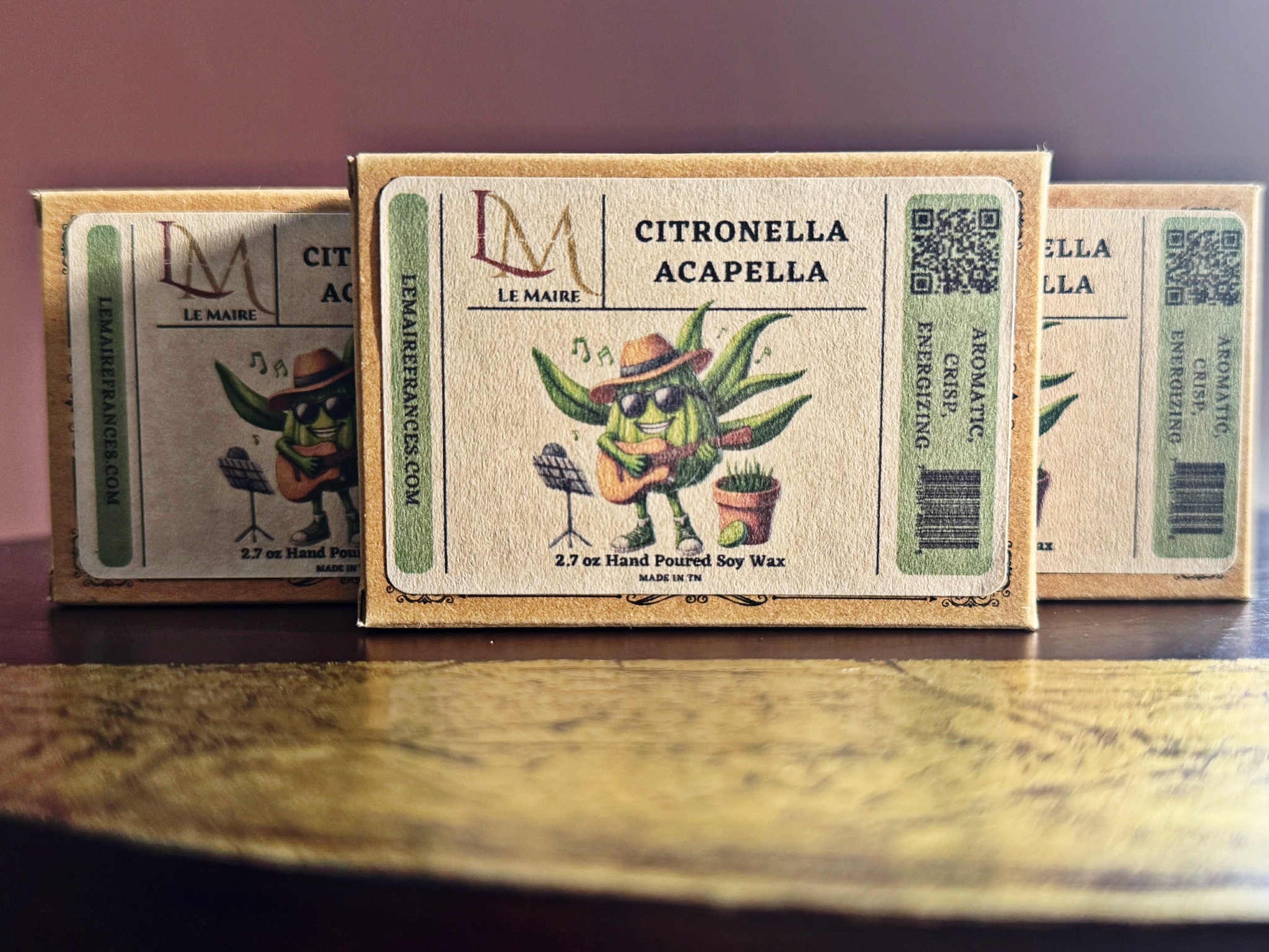 Citronella Acapella handmade soy wax melt, product image 3 | Le Maire