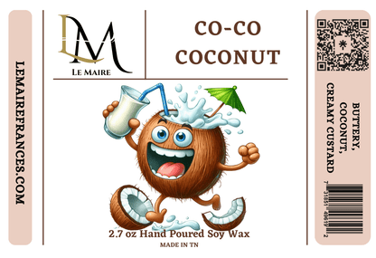 Co-Co Coconut | Handmade Soy Wax MeltWax MeltLe Maire