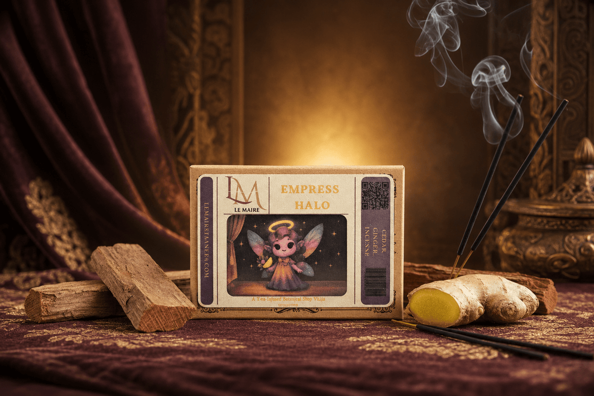 Empress Halo handmade soy wax melt, styled product image 2 | Le Maire