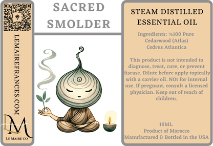 Atlas cedarwood essential oil product view, 15 mL | Le Maire