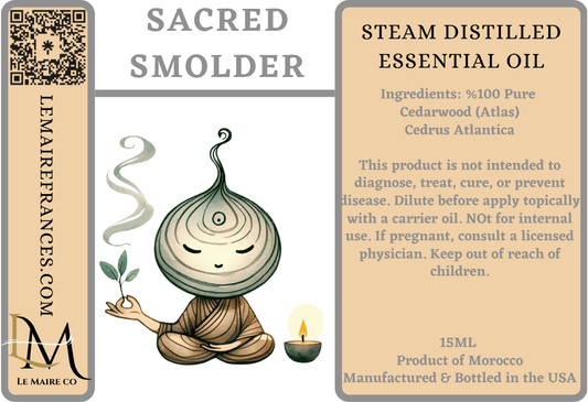 Essential Oil: Cedarwood (Atlas) - Sacred SmolderEssential OilLe Maire