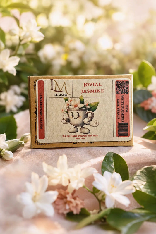 Jovial Jasmine handmade soy wax melt product image | Le Maire