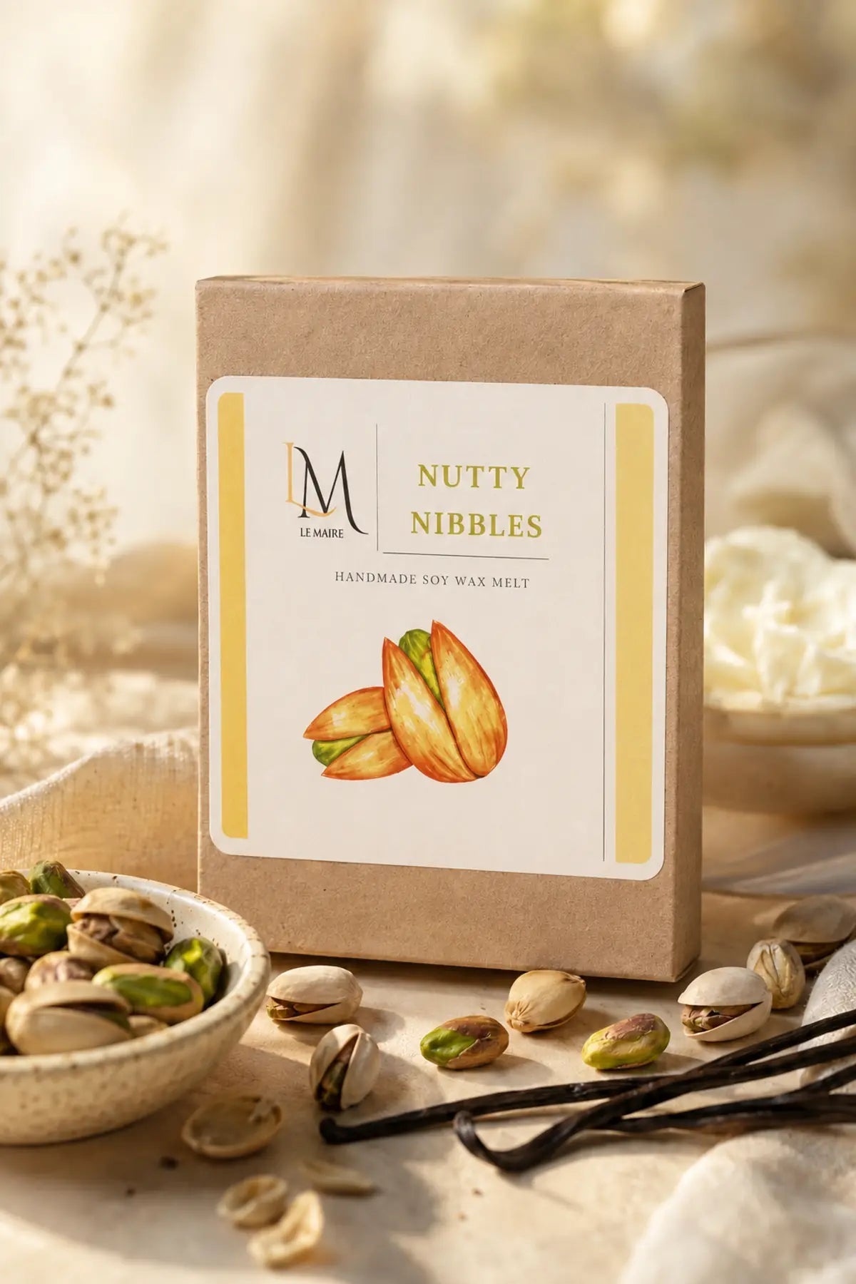 Nutty Nibbles handmade soy wax melt product image | Le Maire