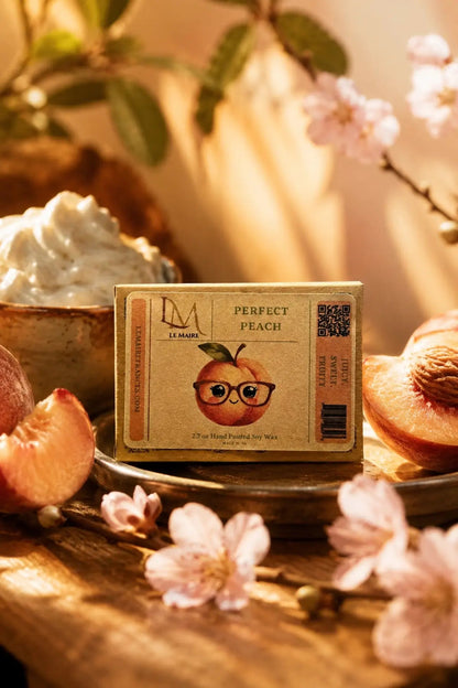 Perfect Peach handmade soy wax melt product image | Le Maire