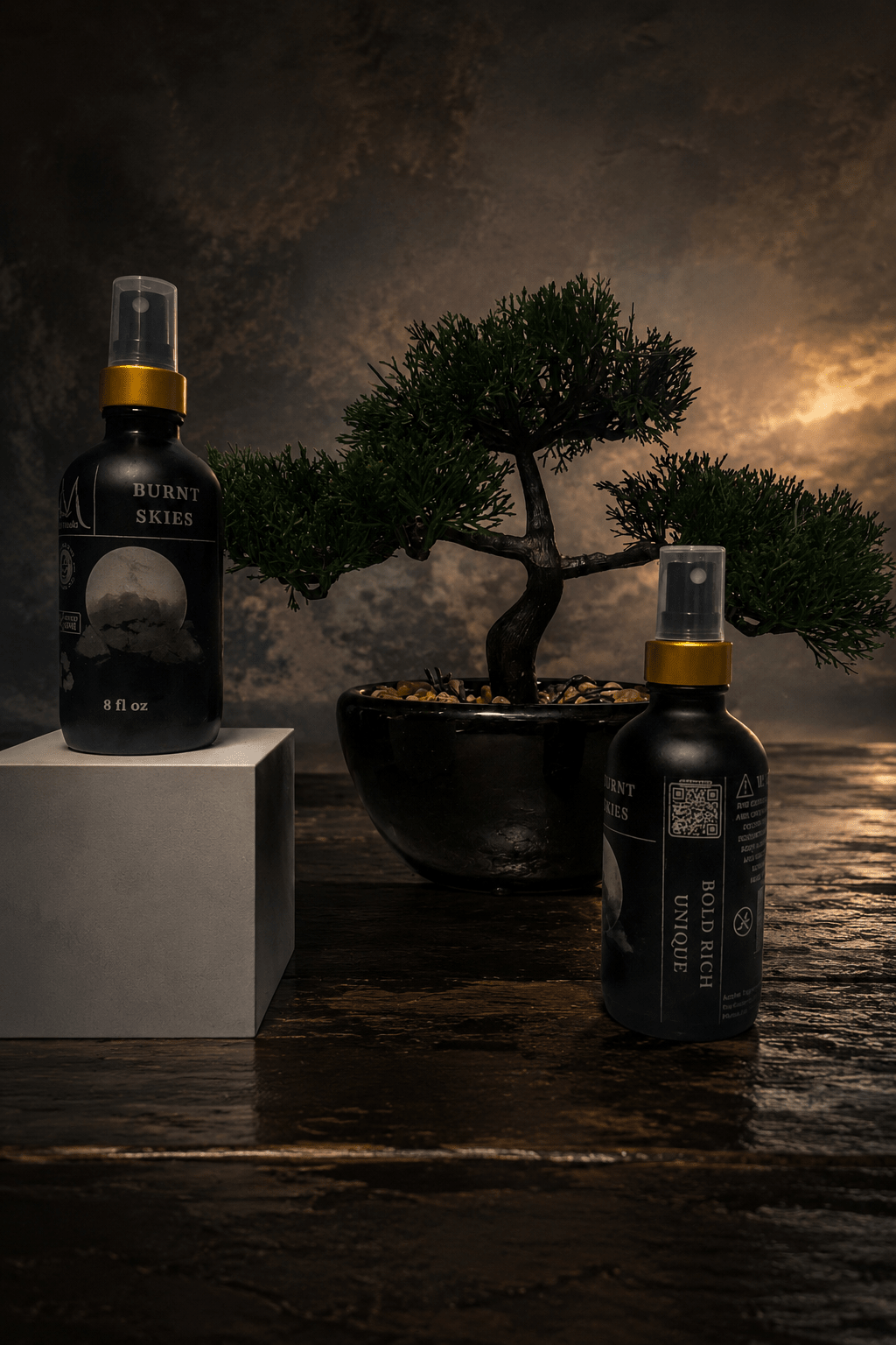 Burnt Skies handmade room spray, styled product image 5 | Le Maire