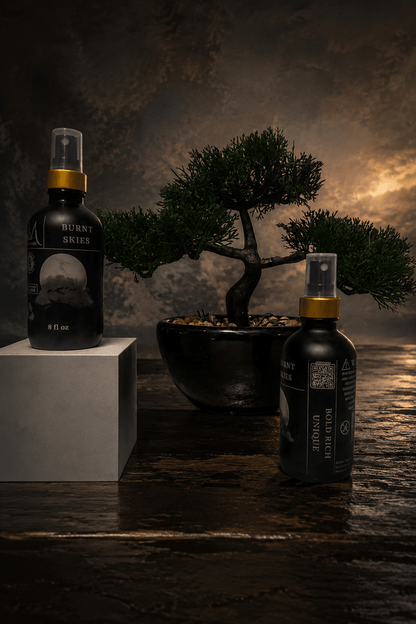Burnt Skies handmade room spray, styled product image 5 | Le Maire