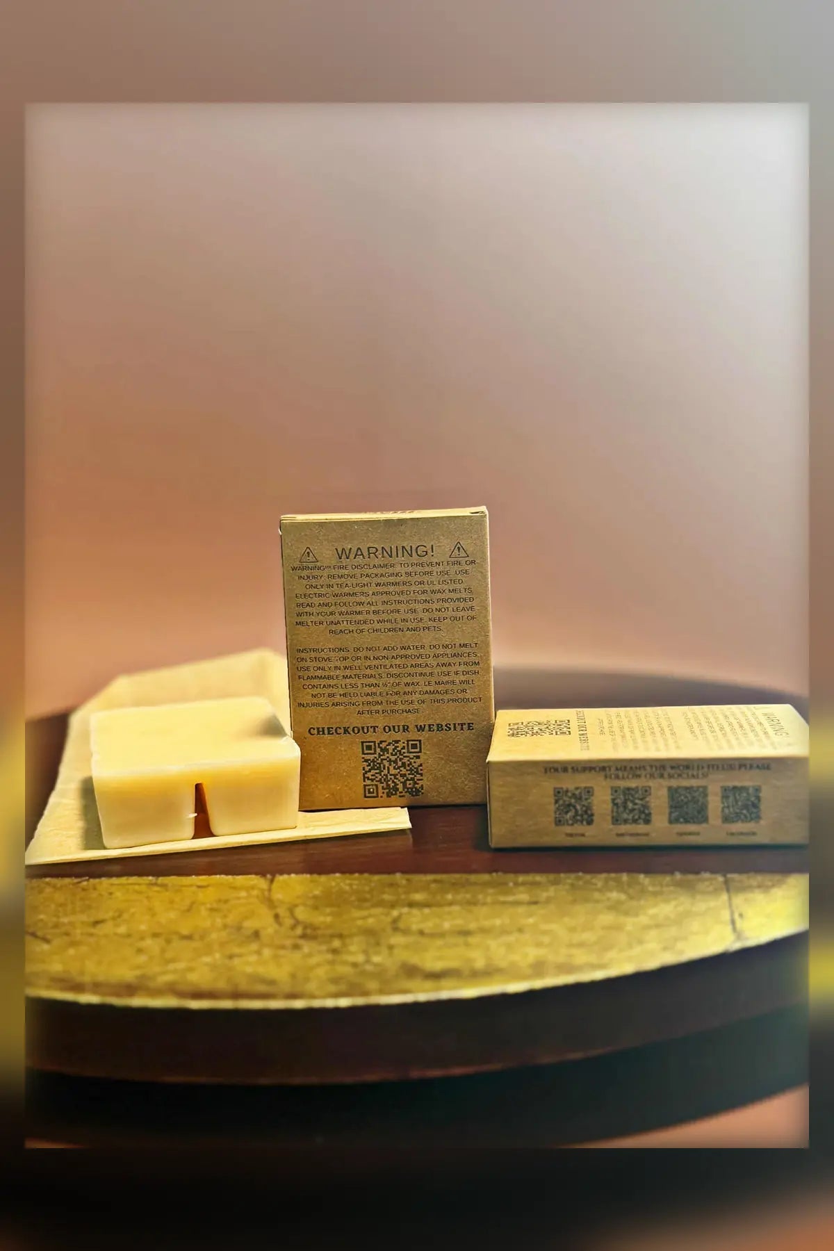 Sacred Smolder candle, wax melt and car air freshener with smoked wood, warm spice and amber backdrop | Le Maire