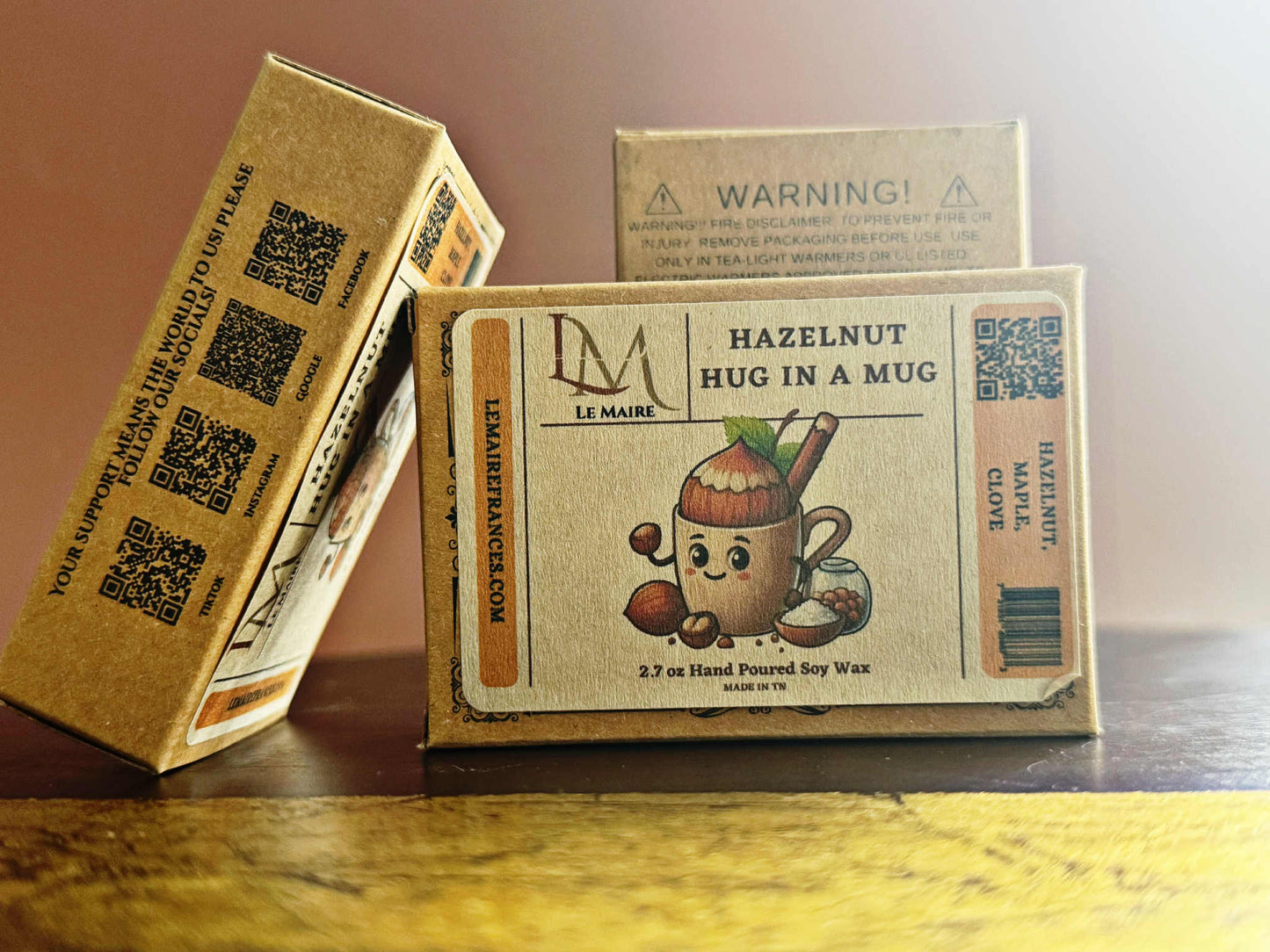 Soy Wax Melt: Hazelnut Hug in Mug | Warm Coffee Aroma | Le MaireWax MeltLe Maire