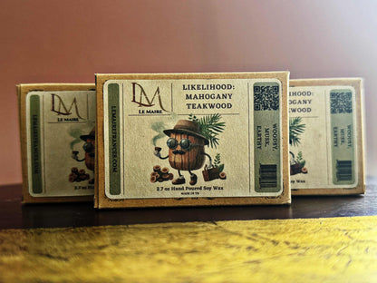 Soy Wax Melt: Likelihood Mahogany Teakwood | Le MaireWax MeltLe Maire