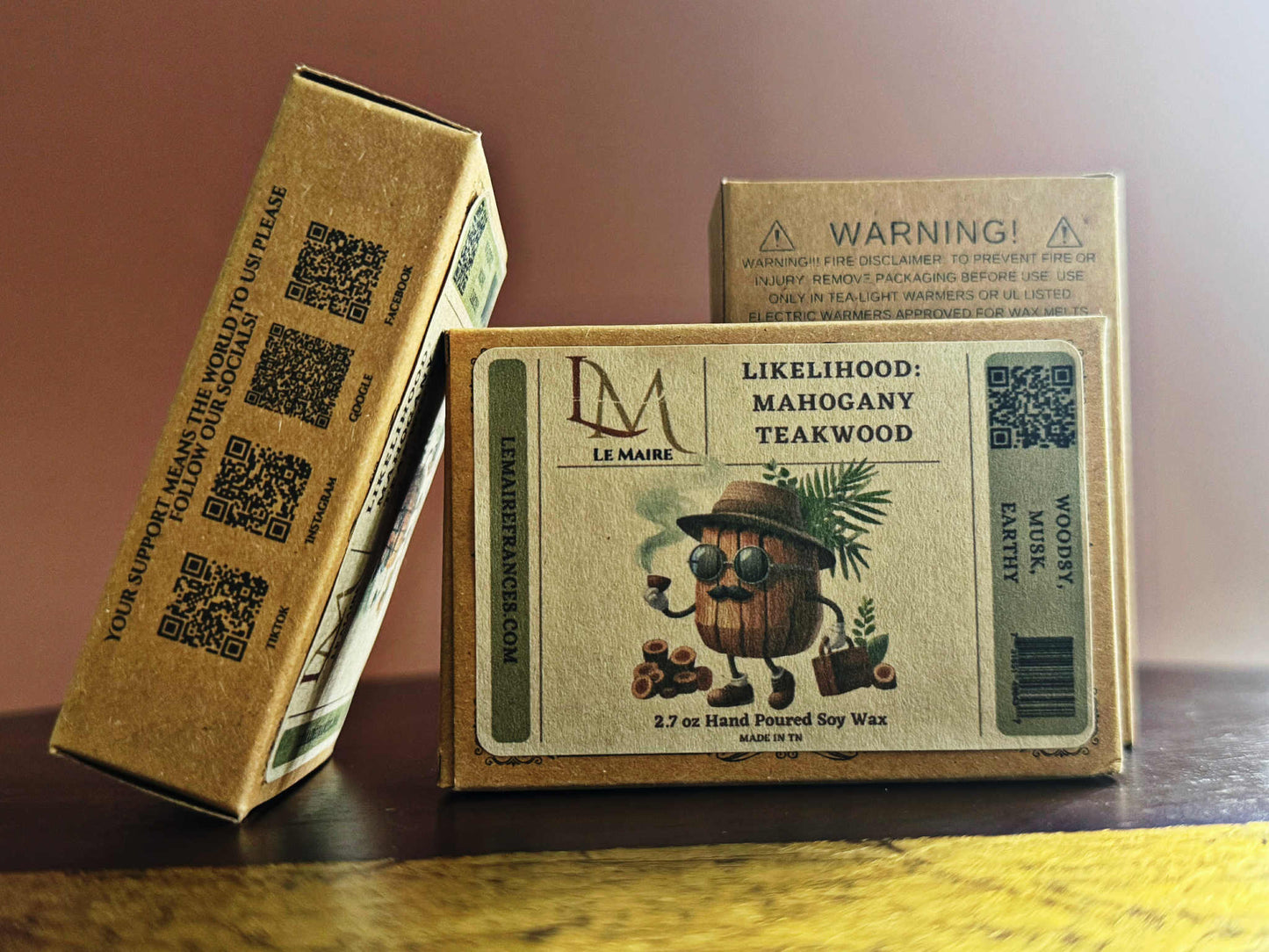 Soy Wax Melt: Likelihood Mahogany Teakwood | Le MaireWax MeltLe Maire