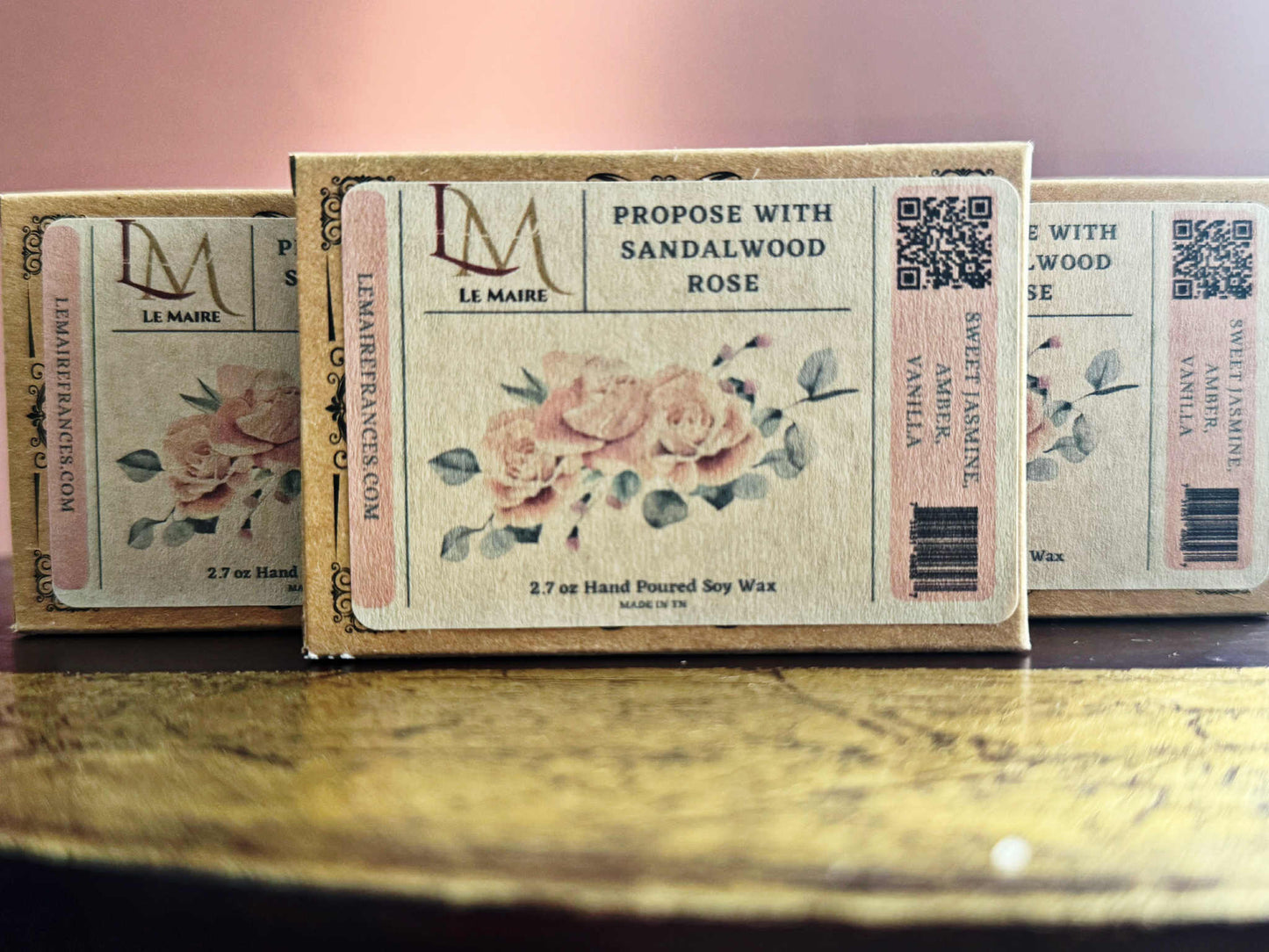 Soy Wax Melt: Propose with Sandalwood Rose | Le MaireWax MeltLe Maire