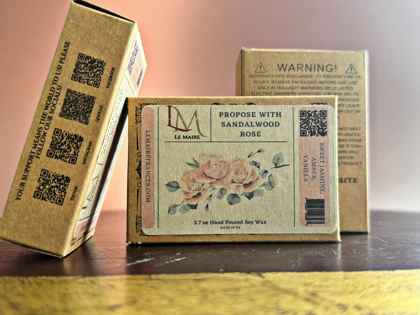 Soy Wax Melt: Propose with Sandalwood Rose | Le MaireWax MeltLe Maire