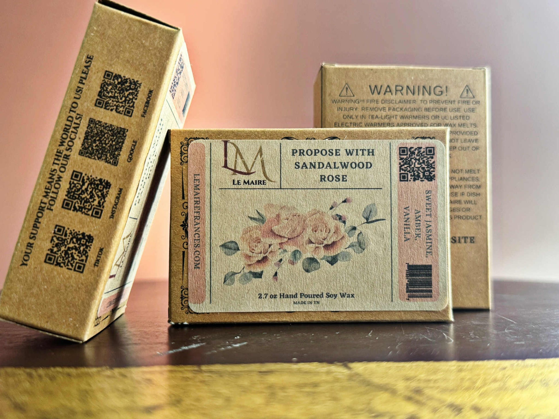 Soy Wax Melt: Propose with Sandalwood Rose | Le MaireWax MeltLe Maire