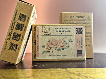 Soy Wax Melt: Propose with Sandalwood Rose | Le MaireWax MeltLe Maire