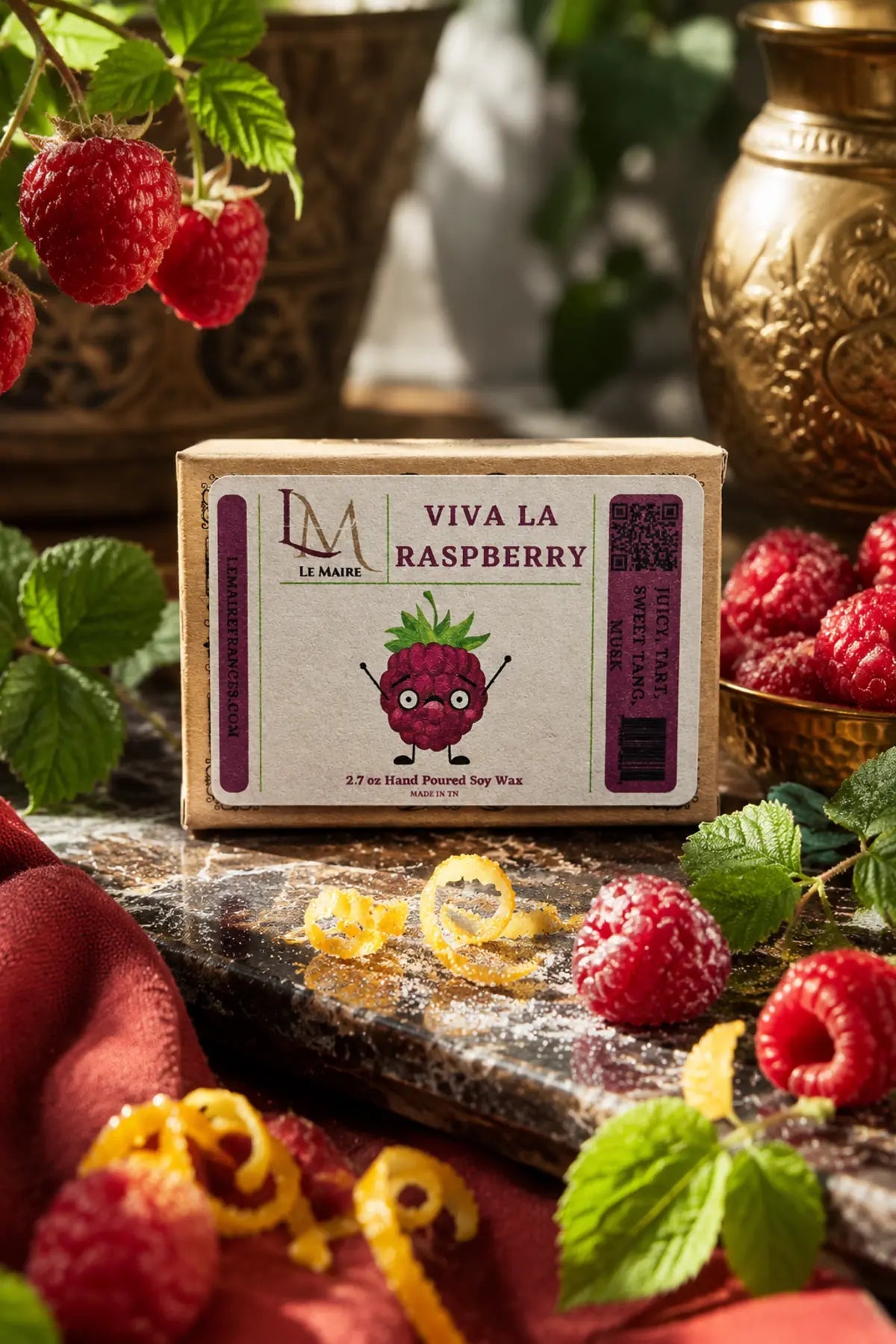 Viva La Raspberry handmade soy wax melt product image | Le Maire